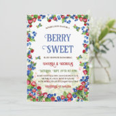 Invitation Fête de bébé Berry Sweet (Debout devant)