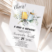 Invitation Fête de Bébé Bière et Biberon