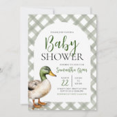 Invitation Fête de bébé canard colvert (Devant)