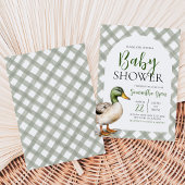 Invitation Fête de bébé canard colvert