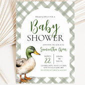 Invitation Fête de bébé canard colvert