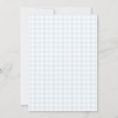 Invitation Fête de Bébé Chiot Goldendoodle Bleu (Dos)