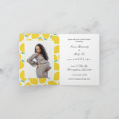 Invitation Fête de Bébé Citron: Le Précieux de Maman (Intérieur)