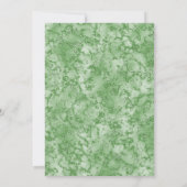 Invitation Fête de bébé coquette arc-en-ciel vert prépa Propr (Dos)