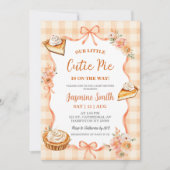 Invitation Fête de Bébé Coquette Cottage Cutie Pie (Devant)