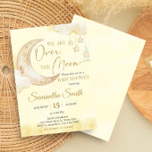 Invitation Fête de bébé dans la lune