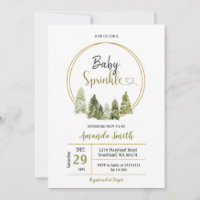 Fête de Bébé dans une Forêt Élégante de Pins en Hi