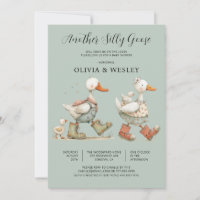 Fête de bébé de la deuxième oie idiote