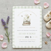 Invitation Fête de Bébé de Printemps Nouveau Chapitre Oie Rid