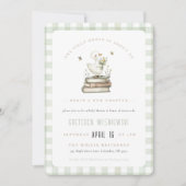 Invitation Fête de Bébé de Printemps Nouveau Chapitre Oie Rid (Devant)
