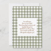 Invitation Fête de Bébé en Forêt (Dos)