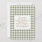Invitation Fête de Bébé en Forêt (Dos)