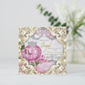 Invitation Fête de bébé Fancy Royal Princess (Debout devant)