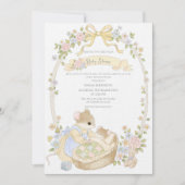 Invitation Fête de Bébé Fantaisiste Souris (Devant)