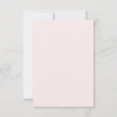 Invitation Fête de Bébé Fille Aquarelle Rose (Dos)