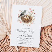 Invitation Fête de Bébé Fille avec Thème Floral Mignon