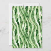 Invitation Fête de Bébé Fille Douce Pastèque Été  (Dos)