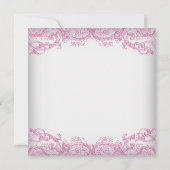 Invitation Fête de Bébé Fille en Tutu Rose (Dos)