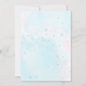 Invitation Fête de bébé fille en voiture (Dos)