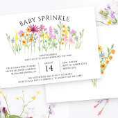 Invitation Fête de Bébé Fleur des Champs