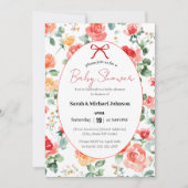 Invitation Fête de bébé Floral Dream (Devant)