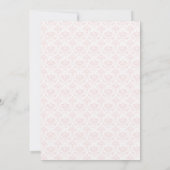 Invitation Fête de bébé Floral Élégant Rose Hydrangea (Dos)