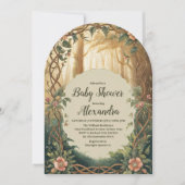 Invitation Fête de Bébé Forêt Enchantée Arch (Devant)