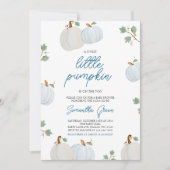Invitation Fête de bébé garçon citrouille (Devant)