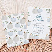 Invitation Fête de bébé garçon citrouille
