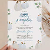 Invitation Fête de bébé garçon citrouille