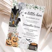 Invitation Fête de bébé Garçon de verdure Un petit Boo