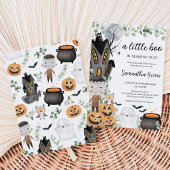Invitation Fête de bébé Garçon de verdure Un petit Boo