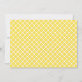 Invitation Fête de bébé garçon jaune et noir Bumble Bee (Dos)