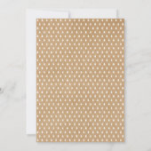 Invitation Fête de bébé garçon kraft rustique avec gouttes de (Dos)