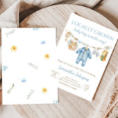 Invitation Fête de Bébé Garçon Né Localement