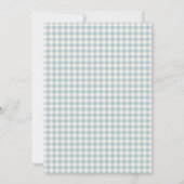 Invitation Fête de bébé garçon Silly Goose Blue (Dos)