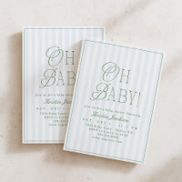 Fête de bébé garçon vintage prépa Oh Baby