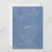 Invitation Fête de bébé Garçons Bleu Talavera (Dos)
