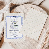 Invitation Fête de bébé Garçons Oie Bleue Ridicule