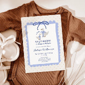 Invitation Fête de bébé Garçons Oie Bleue Ridicule
