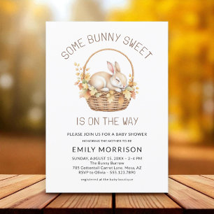 Invitation Fête de Bébé Genre Neutre Some Bunny Sweet Automne