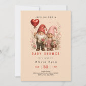 Invitation Fête de bébé Gnome Charmant (Devant)