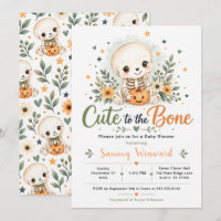 Fête de bébé Halloween adorable jusqu'à l'os