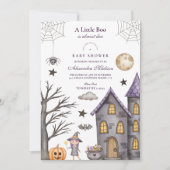 Invitation Fête de bébé Halloween fantaisiste (Devant)