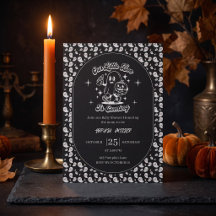 Fête de bébé Halloween Little Boo noire