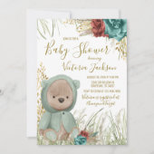 Invitation Fête de bébé Herbe des Pampas (Devant)