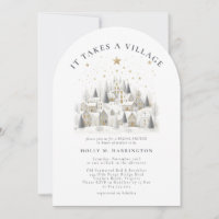 Fête de bébé hivernale 'Il faut tout un village'