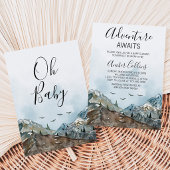 Invitation Fête de Bébé L'Aventure Attend