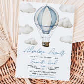 Invitation Fête de Bébé "L'Aventure Attend"