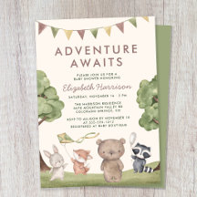 Fête de Bébé "L'Aventure Attend" pour les Animaux